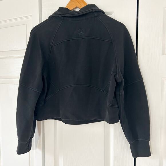Lululemon Scuba Oversized Funnel Neck Half Zip  Black XS/S Pullover - Picture 5 of 6